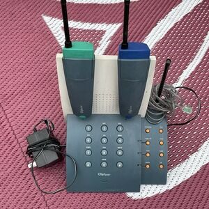 CLIPFONE 6300 SERIES LANDLINE PHONE AND BASE, POST MODERN DESIGN, MEMPHIS DESIGN